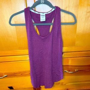 Victoria's Secret PINK Ribbed Racerback Burgundy Tank Size Small